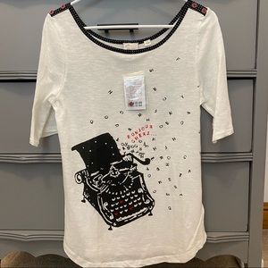 Anthro typewriter tee